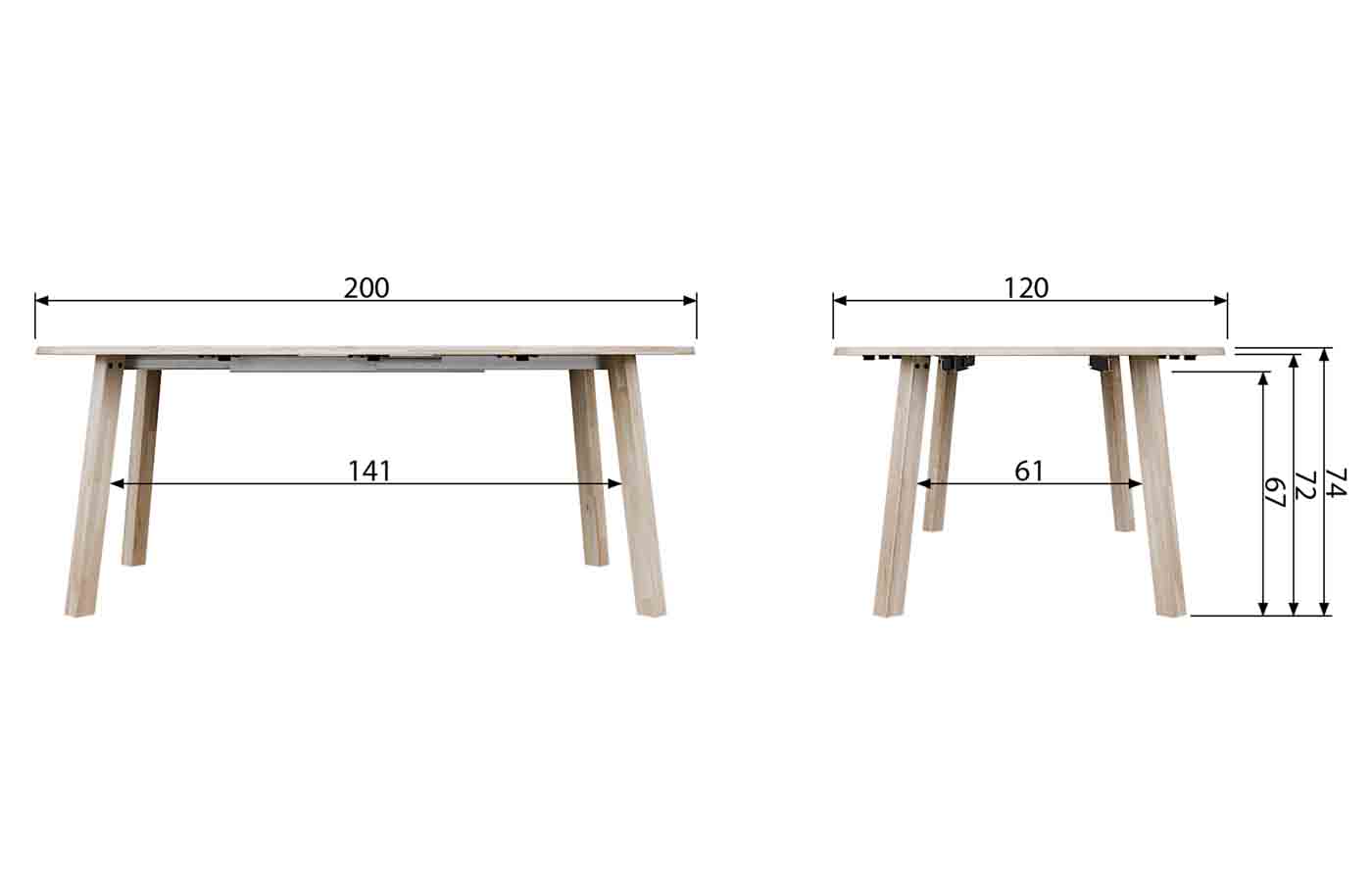 Ausziehbarer Esstisch Lange Jan aus Eiche kann kurzerhand vom runden Esstisch zu einer großen Tafel ausgezogen und bietet flexibel Platz für die ganze Familie