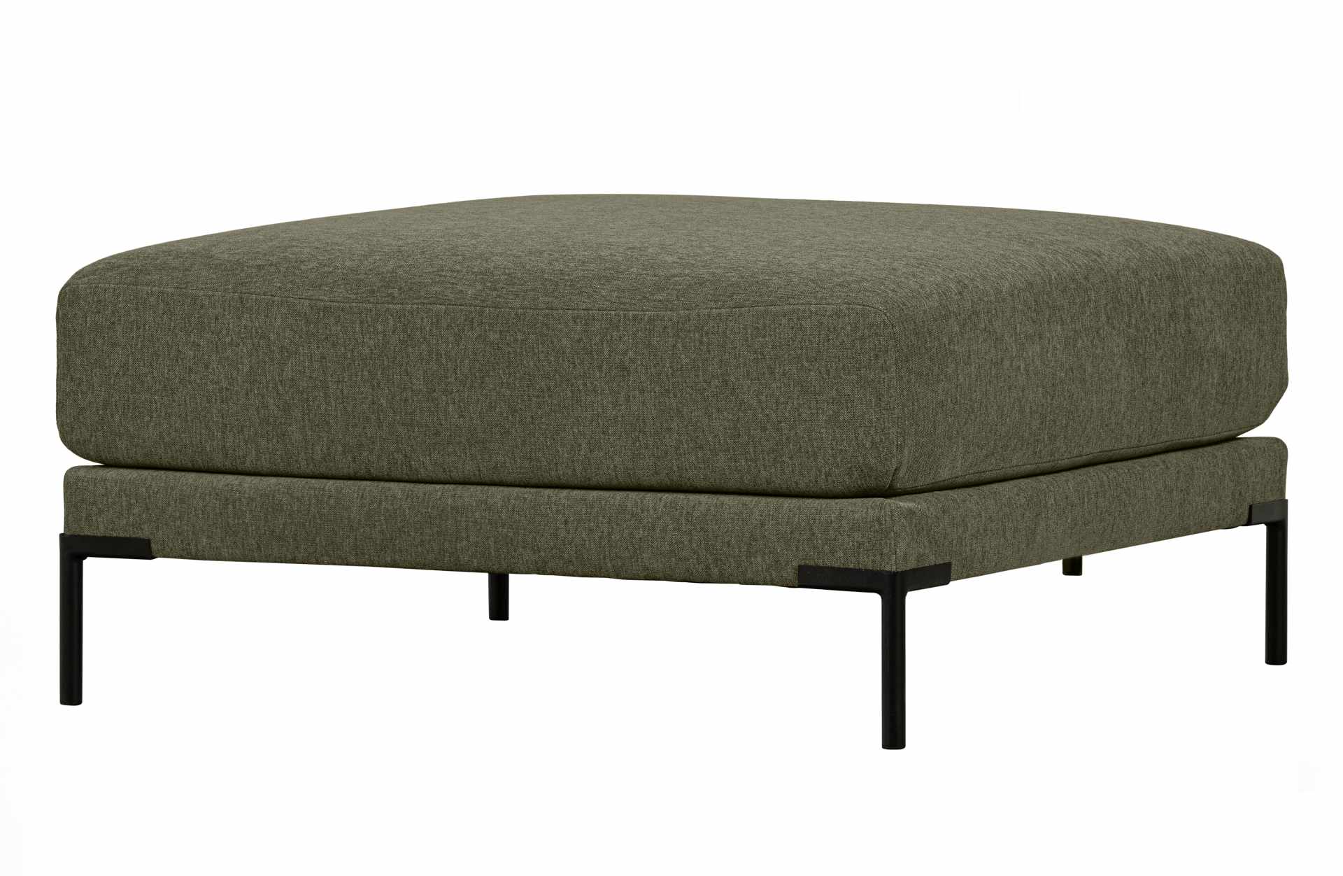 Das Modulsofa Couple Lounge überzeugt mit seinem modernen Design. Das Lounge Element mit der Ausführung 100 cm wurde aus Melange Stoff gefertigt, welcher einen einen grünen Farbton besitzen. Das Gestell ist aus Metall und hat eine schwarze Farbe. Das Elem
