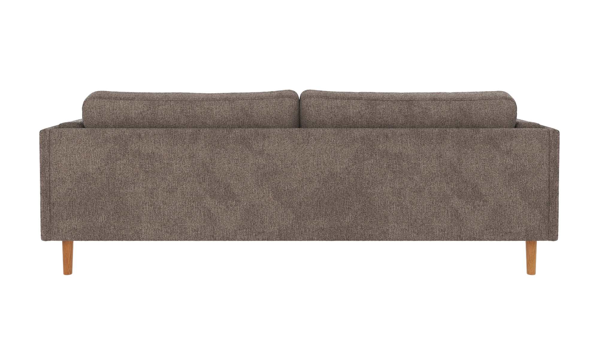 Sofa Braden 3-Sitzer, Beine Eiche, Bezug Greg Dunkelbeige – stilvoller Blickfang für Ihr Zuhause.