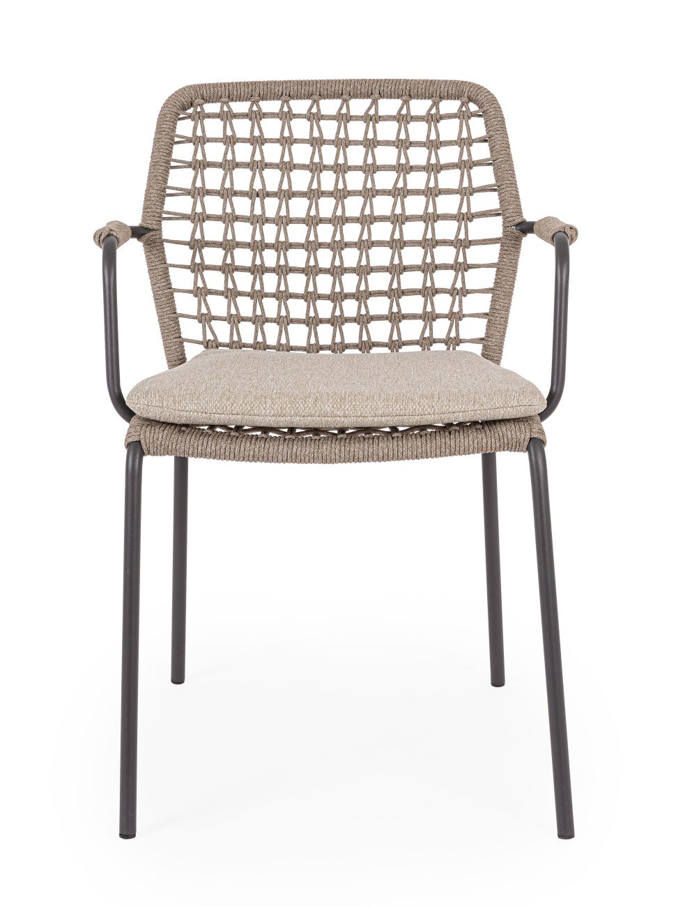 Gartenstuhl Canar aus Metall, Natur