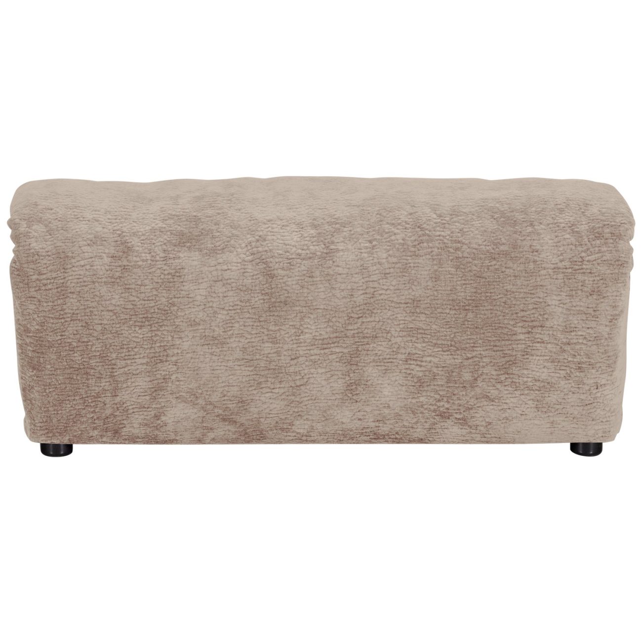 Hocker Baggy aus 3D-Chenille-Stoff, Sand
