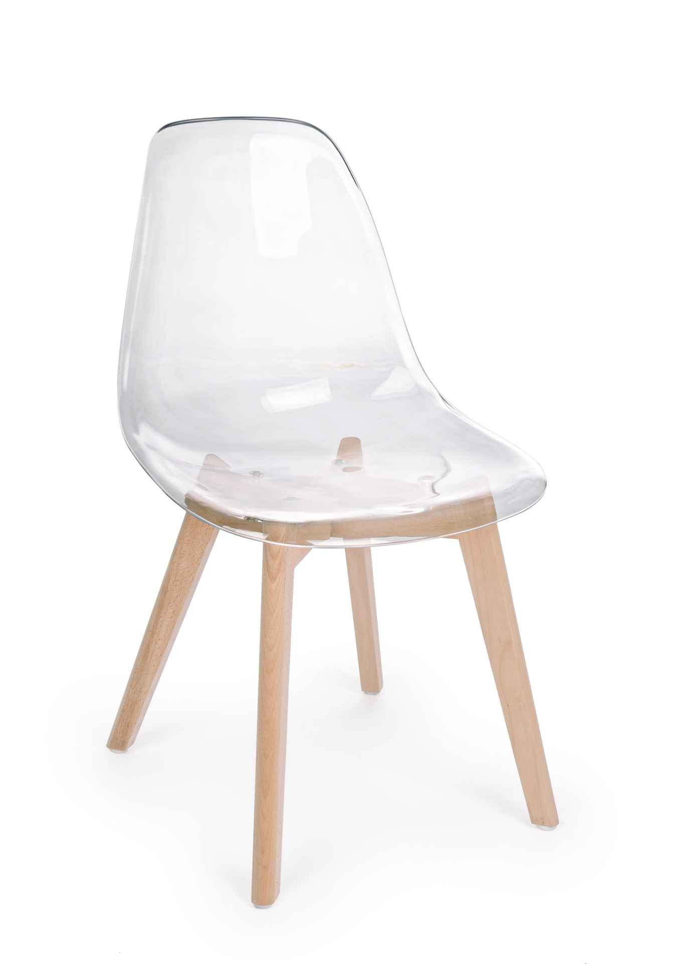 Stuhl Easy aus Kunststoff, Transparent Stuhl Easy 4er-Set aus Kunststoff, Transparent