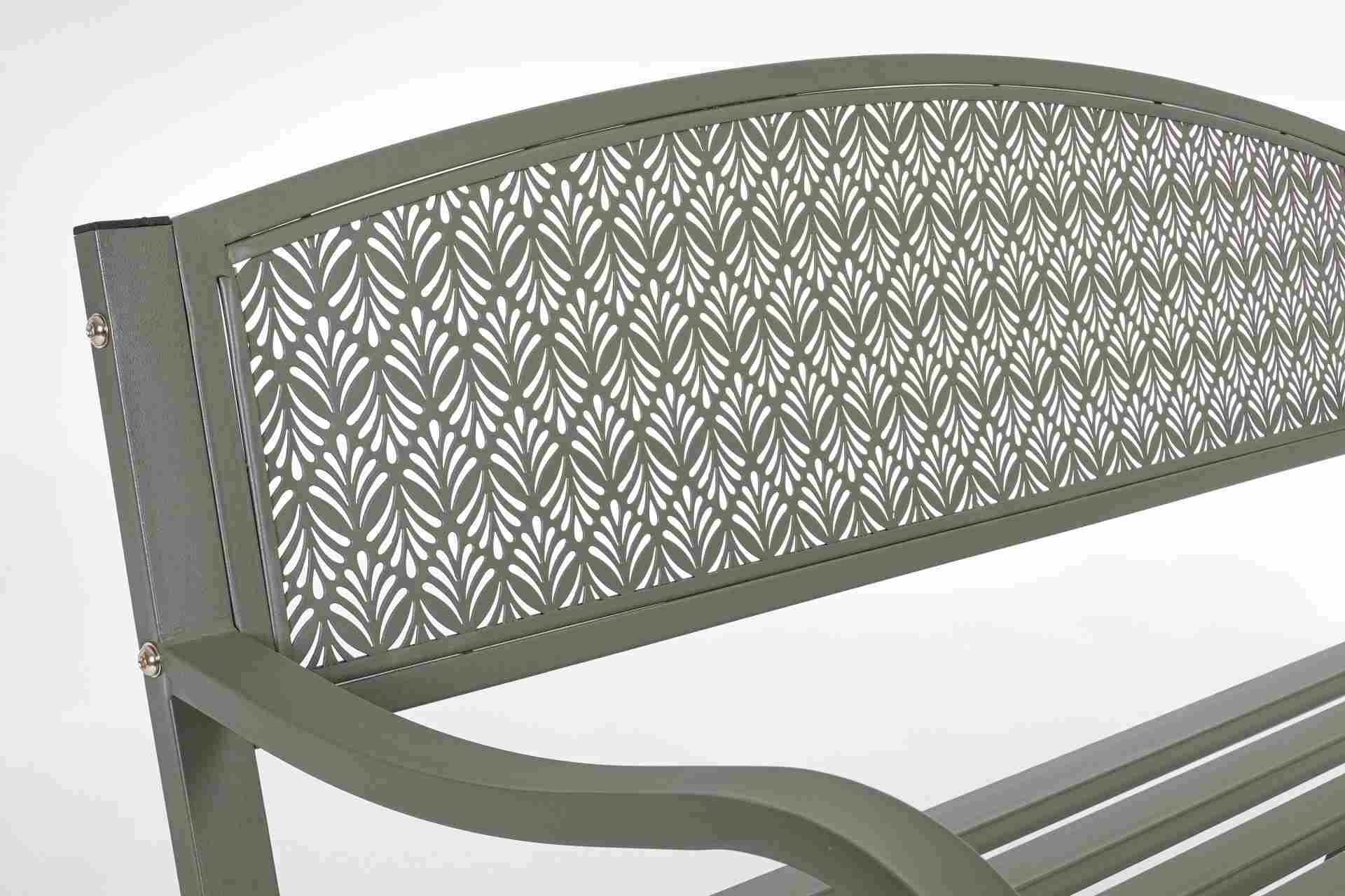 Gartenbank Lizette aus Metall, Dark Olive