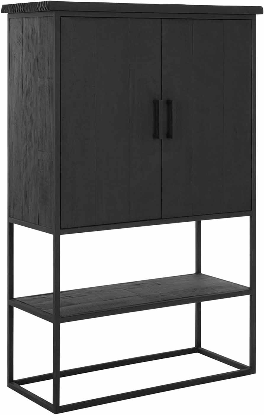 Schrank Beam, 2 Türen Schwarz Schrank Beam, 2 Türen Schwarz