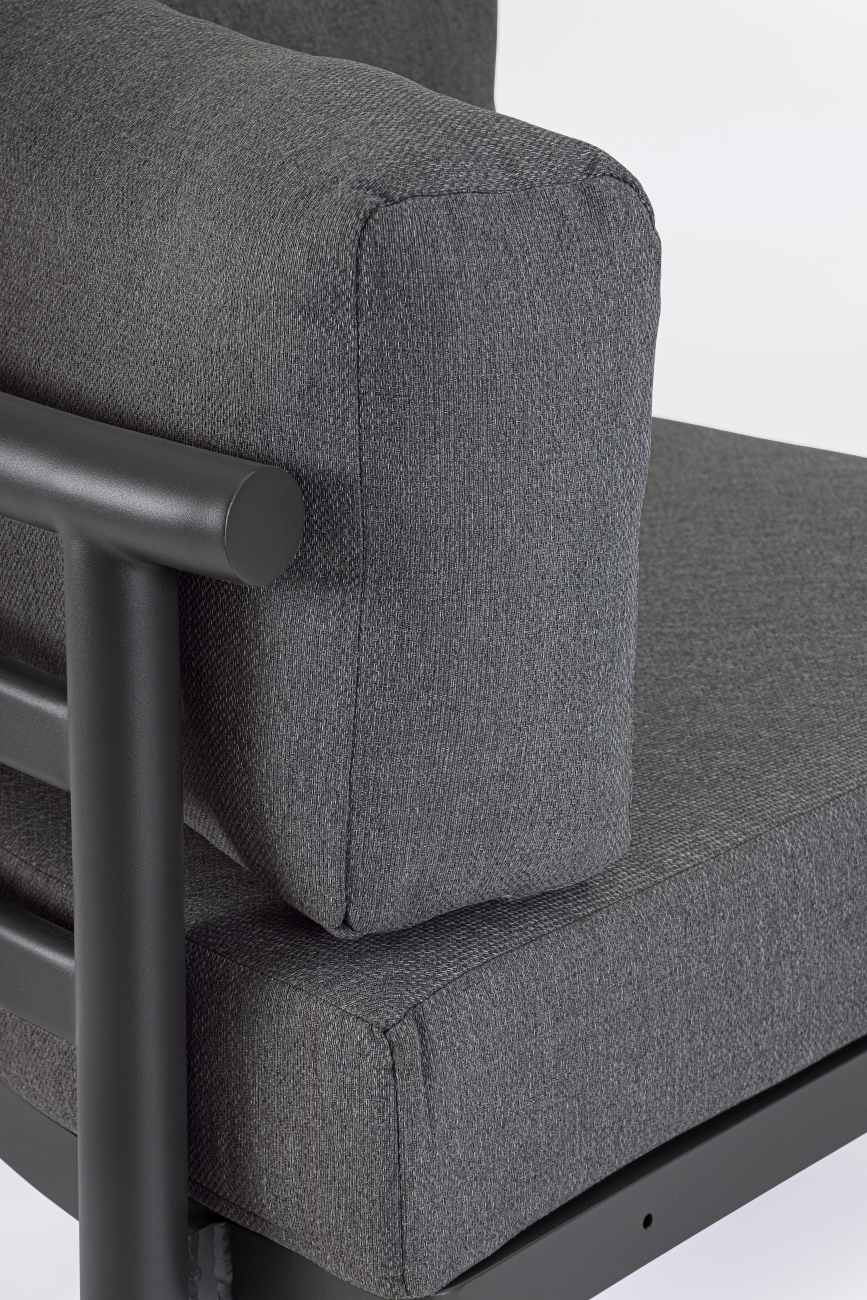 Gartenecksofa Hercules Inkl. Couchtisch-Set, Anthrazit