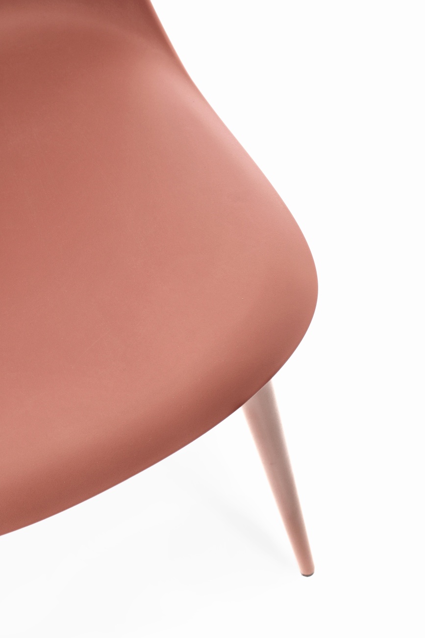 Esszimmerstuhl Ella 4er-Set aus Kunststoff, Rot