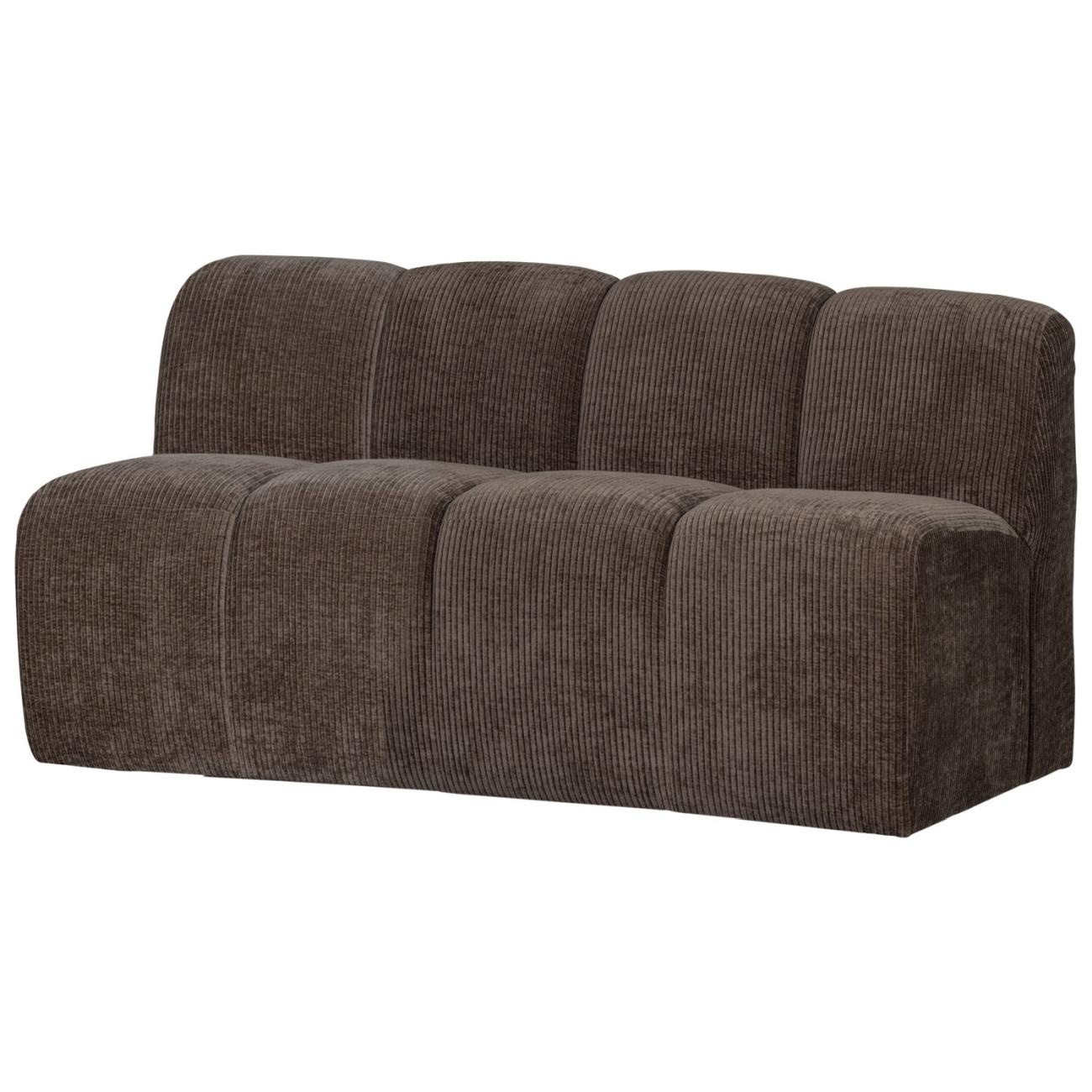 Bank Mojo mit Rückenlehne Flachcord 160 cm, Braun Bank Mojo mit Rückenlehne Flachcord 160 cm, Braun