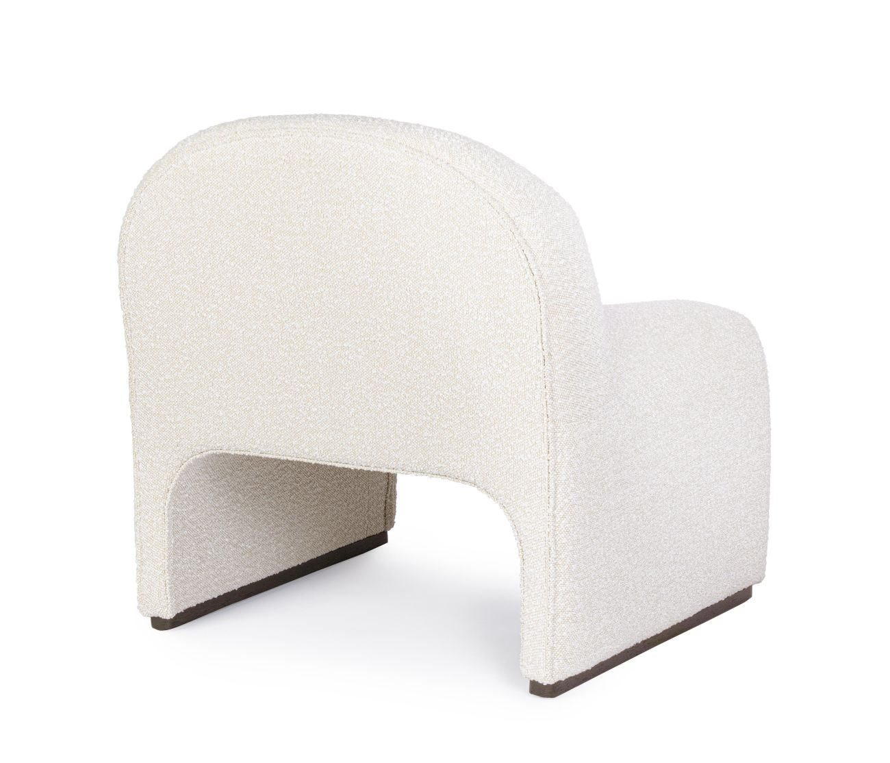 Sessel Bassilla aus Boucle-Stoff, Natur