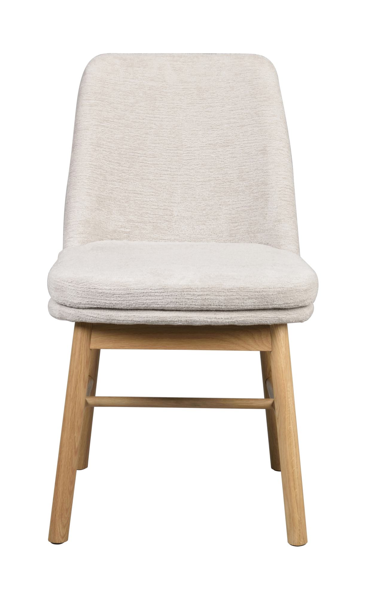 Stuhl Amesbury 2er Set Beige, Eiche natur passt perfekt in stilvolle Wohnräume.