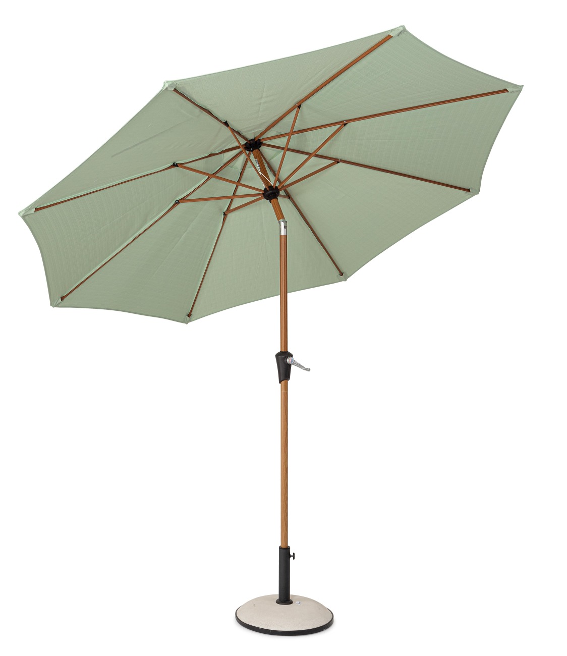 Sonnenschirm Palinuro aus Metall Ø 300 cm, Minz