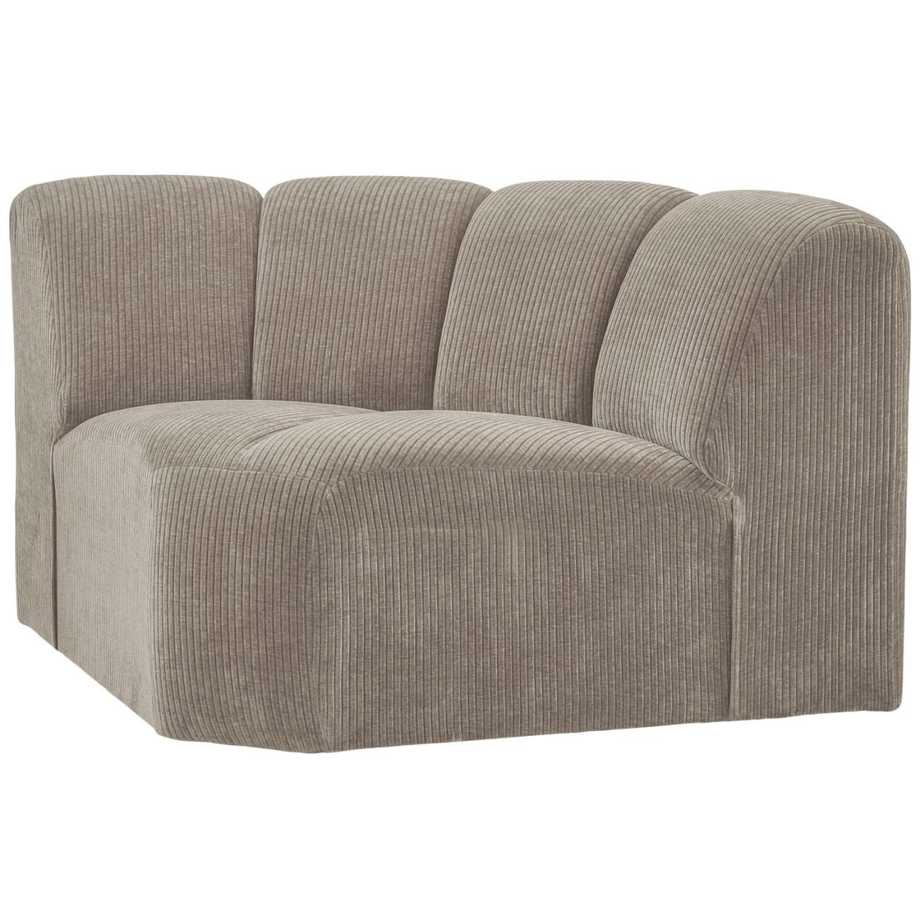 Modulsofa Mojo Flachcord Eck-Element, Sand Modulsofa Mojo Flachcord Eck-Element, Sand