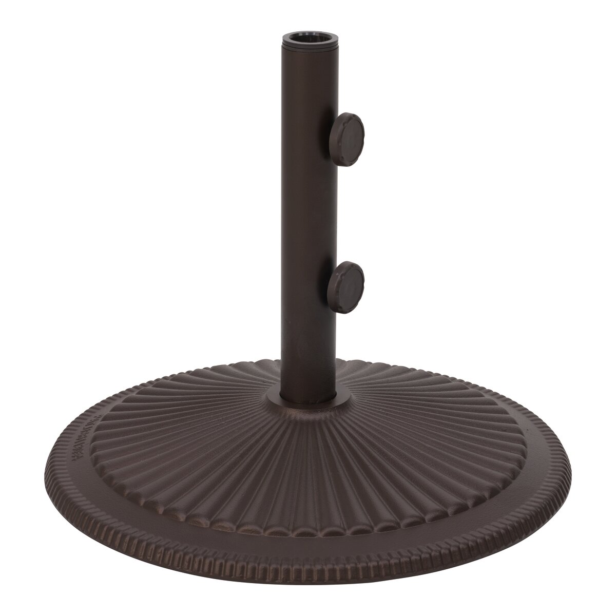 Schirmständer Solara - Gusseisen Ø 49 cm, Braun/Bronze