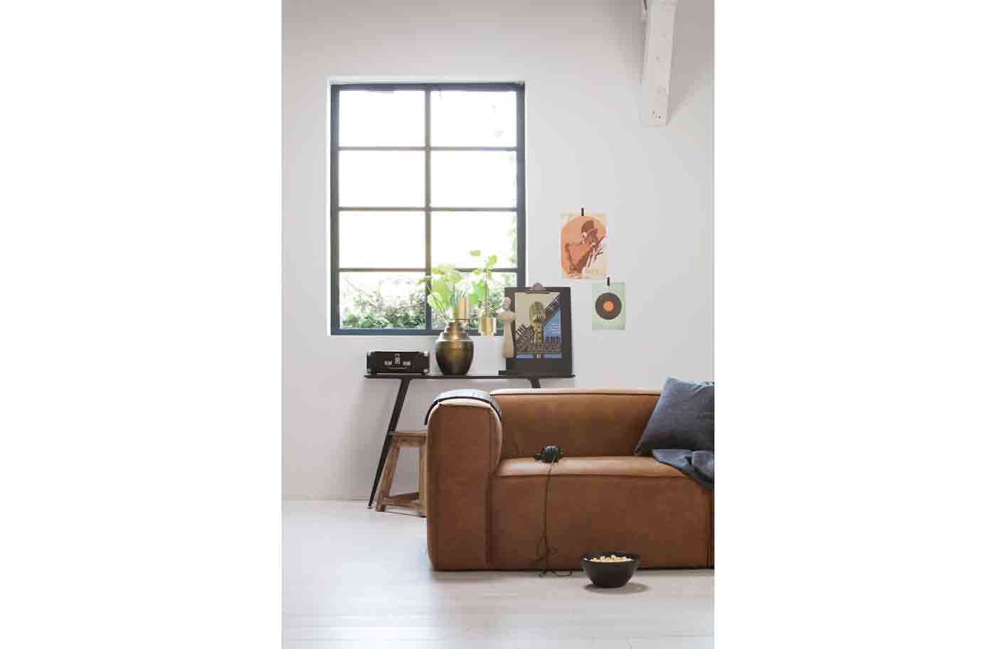 Sofa Bean Eco-Leder, Cognac