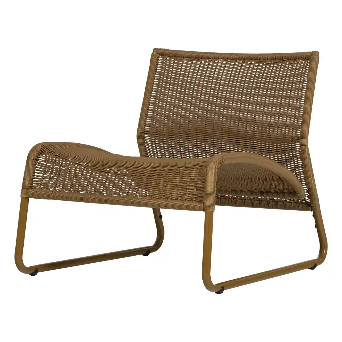 Gartensessel West - Polypropylen & Metall, Honiggelb