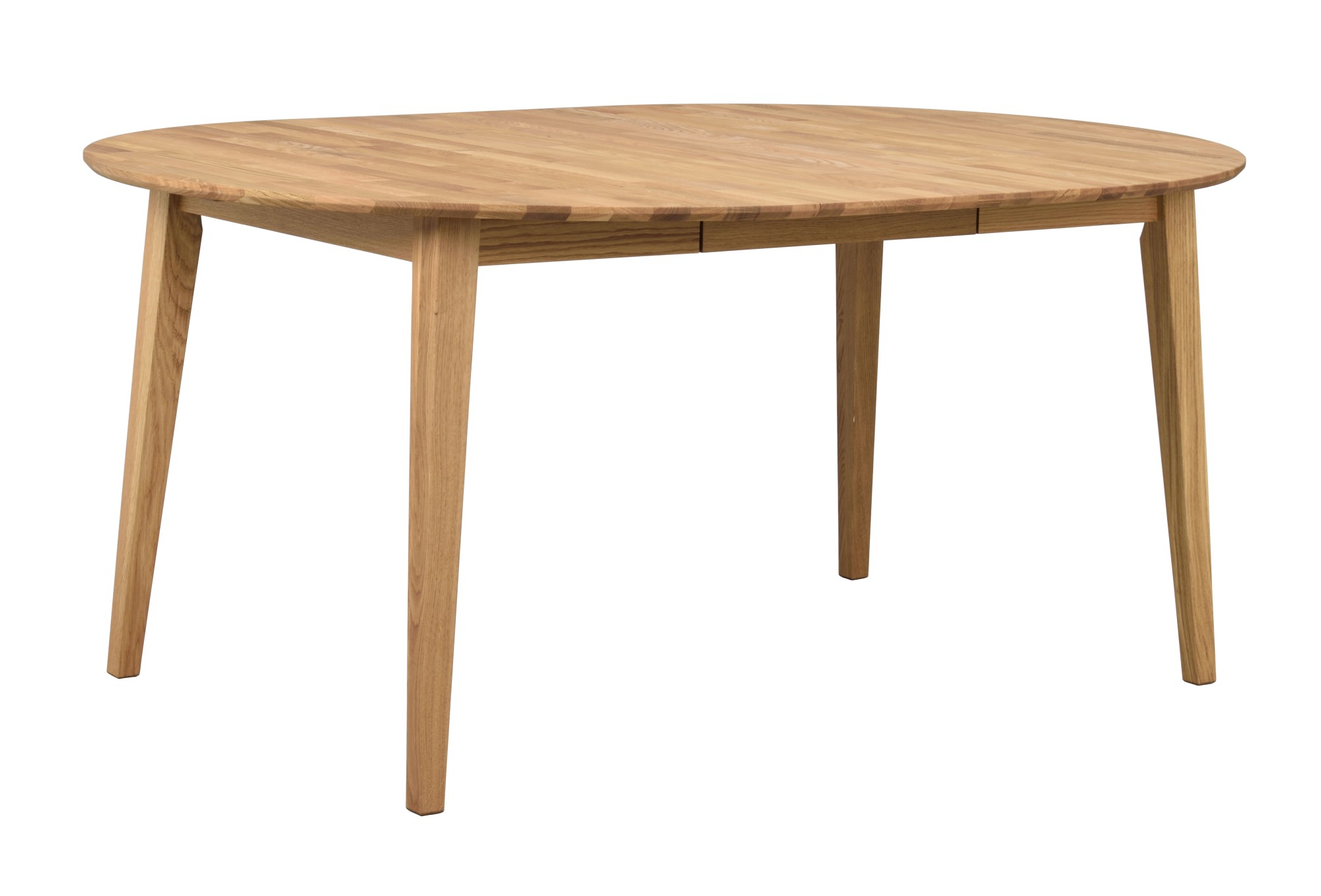 Komfortabel & schön – Esstisch Filippa Rund mit Auszug, 120/165cm, Eiche Natur.