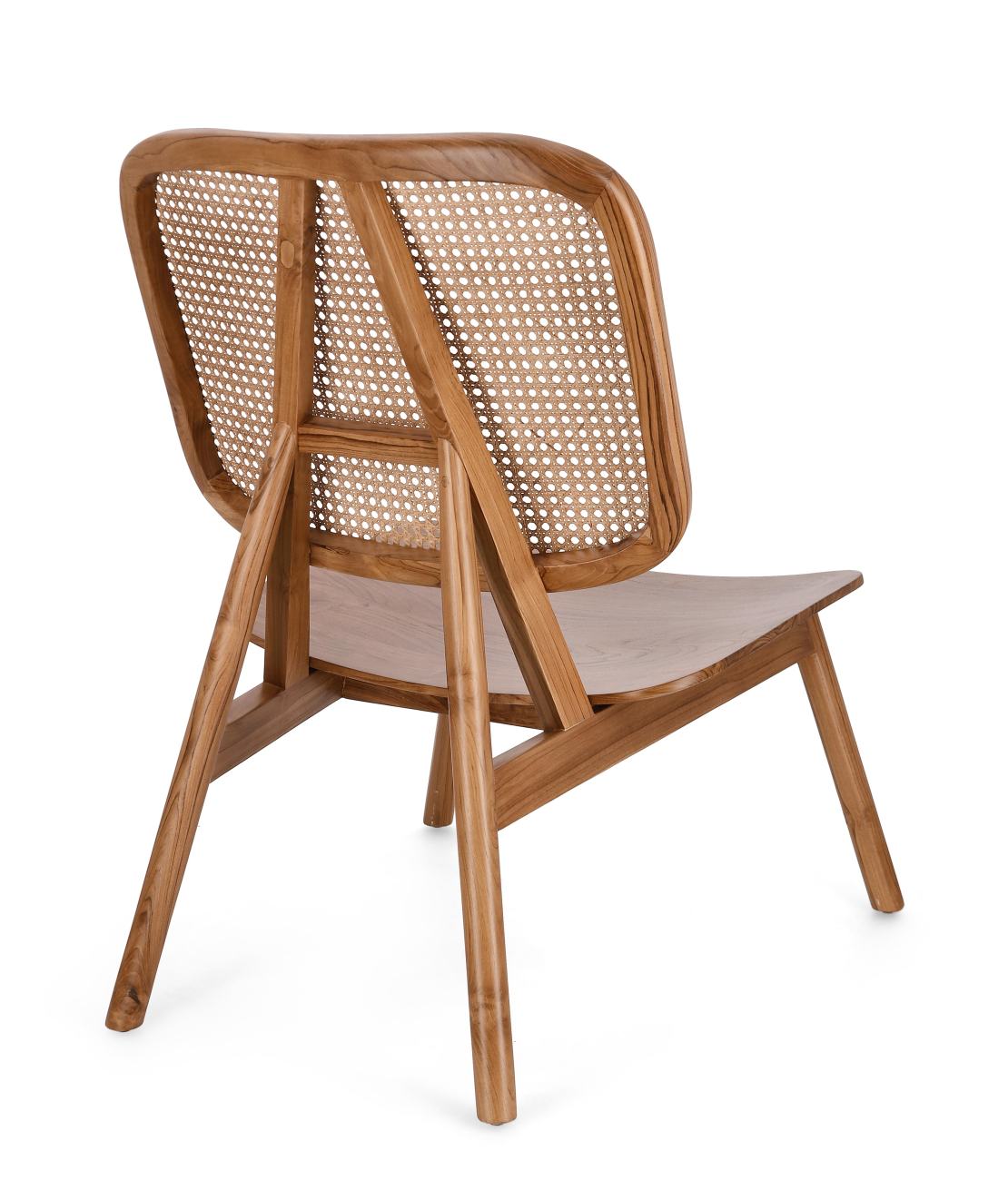 Der Sessel Yves überzeugt mit seinem modernen Stil. Gefertigt wurde er aus Teakholz, welches einen natürlichen Farbton besitzt. Die Rückenlehne ist aus Rattan und hat eine natürliche Farbe. Der Sessel besitzt eine Sitzhöhe von 38 cm.