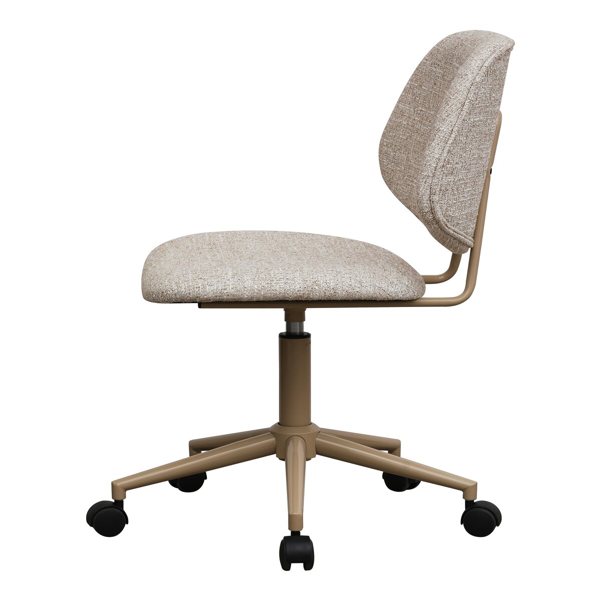 Bürostuhl Otal aus Boucle - Drehbar, Höhenverstellbar, Neigbar, Beige