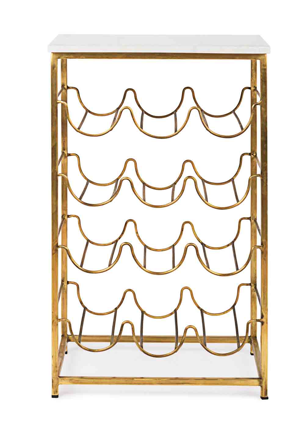 Beistelltisch Marmol aus Metall mit Marmorplatte