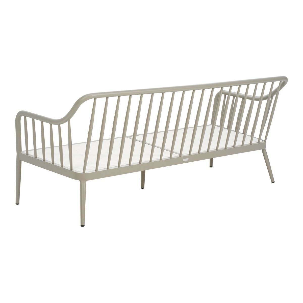 Gartensofa Coleville 2,5-Sitzer, Aluminium & Olefin-Stoff, Khaki/Burlap Beige