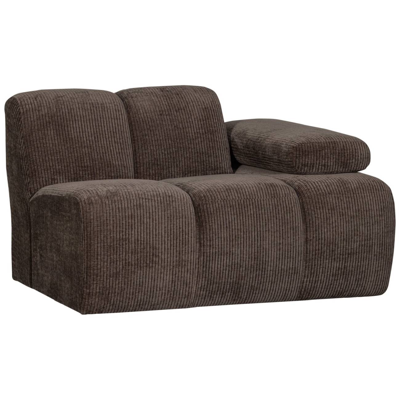 Modulsofa Mojo Flachcord 1er Arm-Rechts, Braun Modulsofa Mojo Flachcord 1er Arm-Rechts, Braun