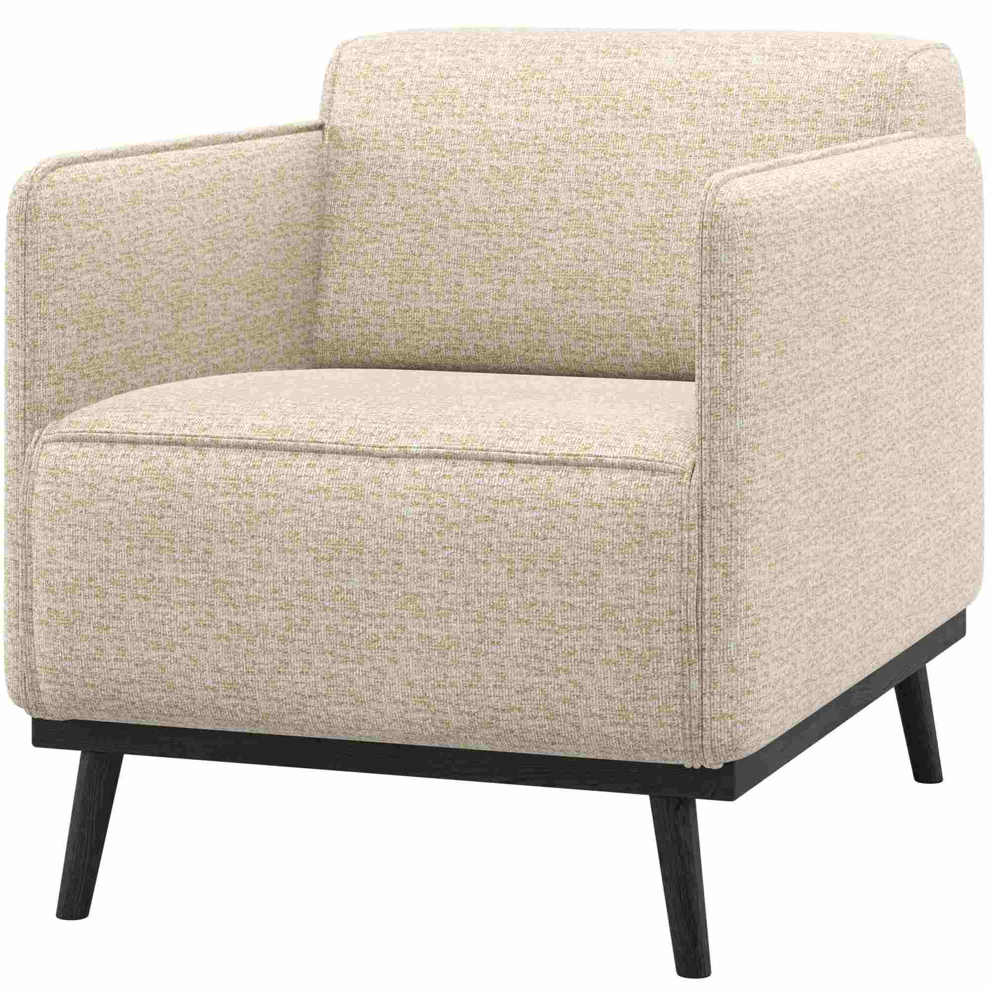 Statement Sessel Beige Melange - moderner Loungesessel im eleganten Design