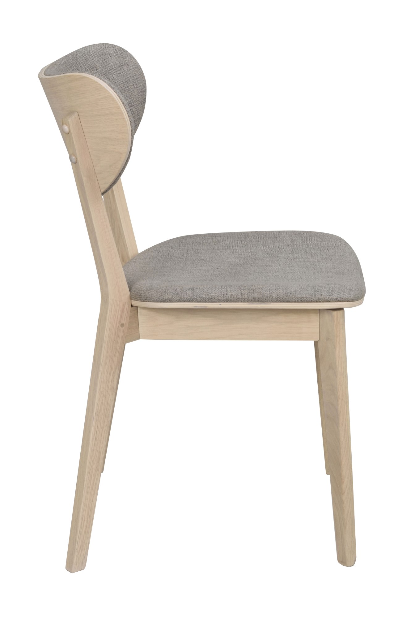 Stuhl Kato 2er Set, Whitewash / Hellgrau passt perfekt in stilvolle Wohnräume.