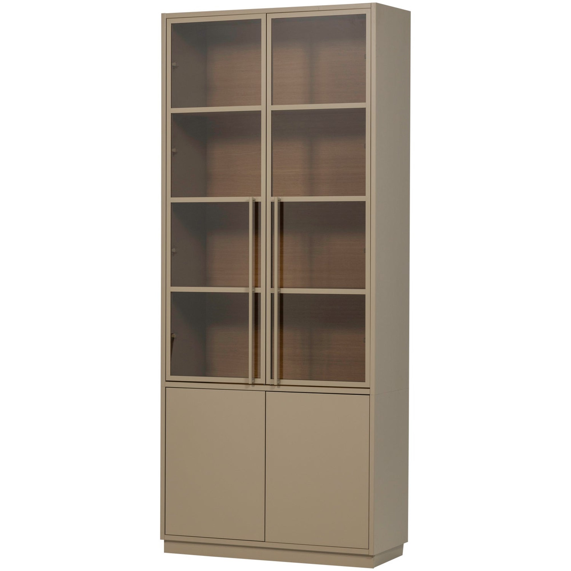 Vitrine Casa Kiefer [FSC] Braun - moderner Buffetschrank aus FSC-zertifiziertem Holz, 236 x 101 x 40 cm