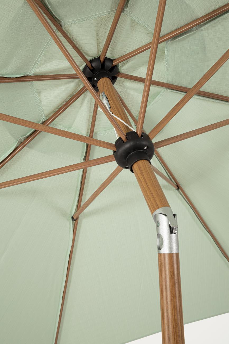 Sonnenschirm Palinuro aus Metall Ø 300 cm, Minz