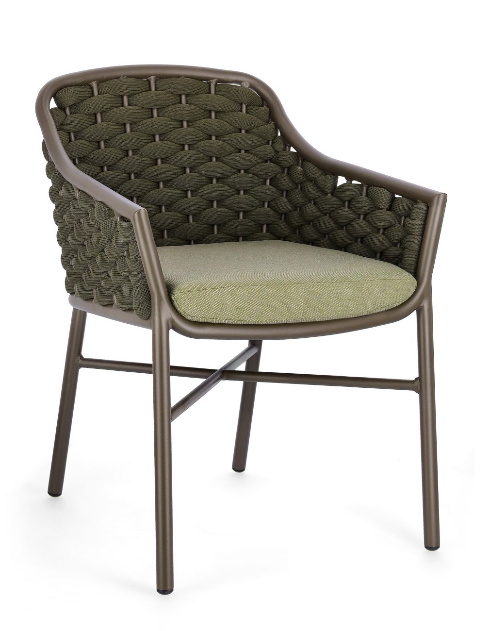 Gartenstuhl Everly aus Aluminium, Olive Gartenstuhl Everly aus Aluminium, Olive