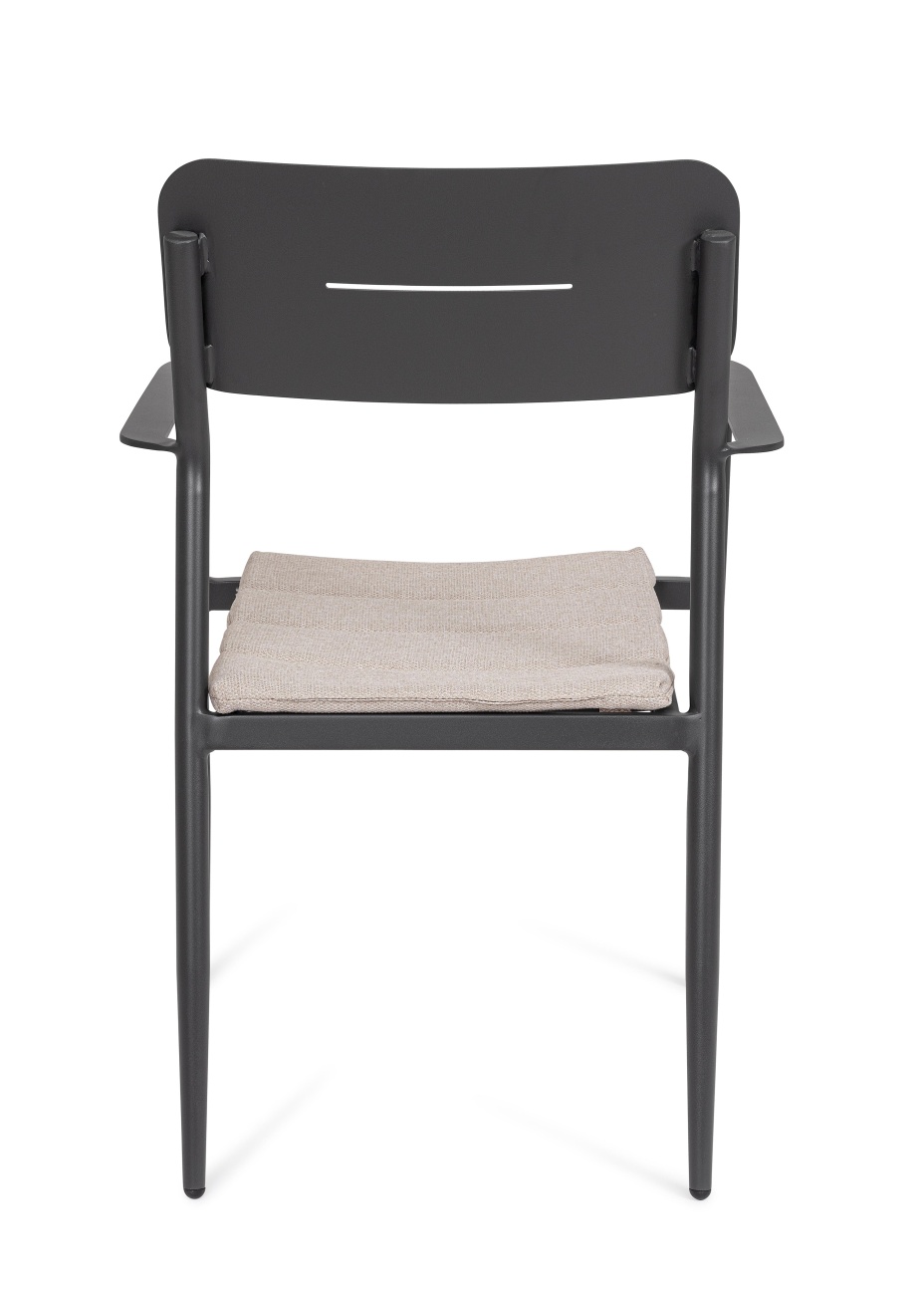 Gartenstuhl Nebula aus Aluminium, Anthrazit