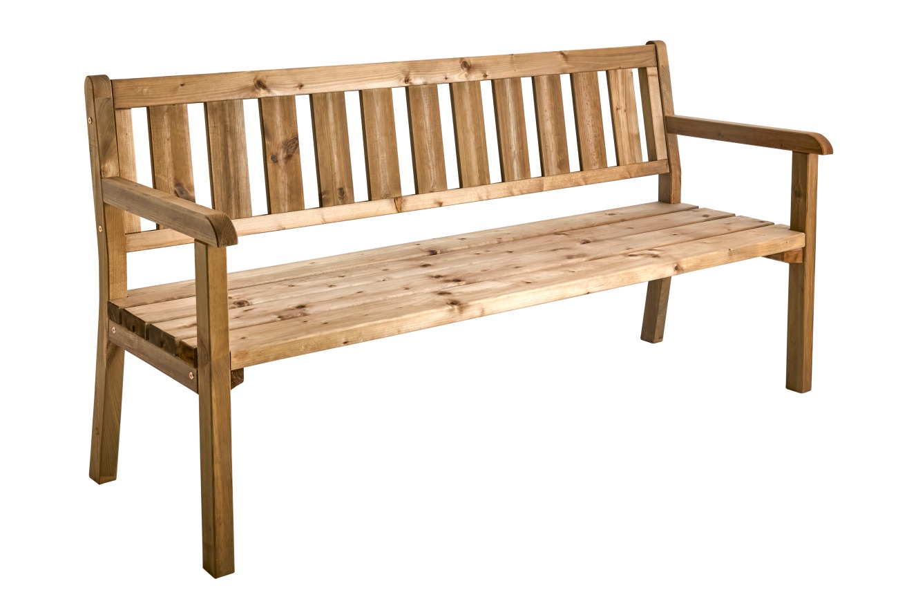 Gartenbank Linderud aus Kiefernholz, Natur Gartenbank Linderud aus Kiefernholz, Natur