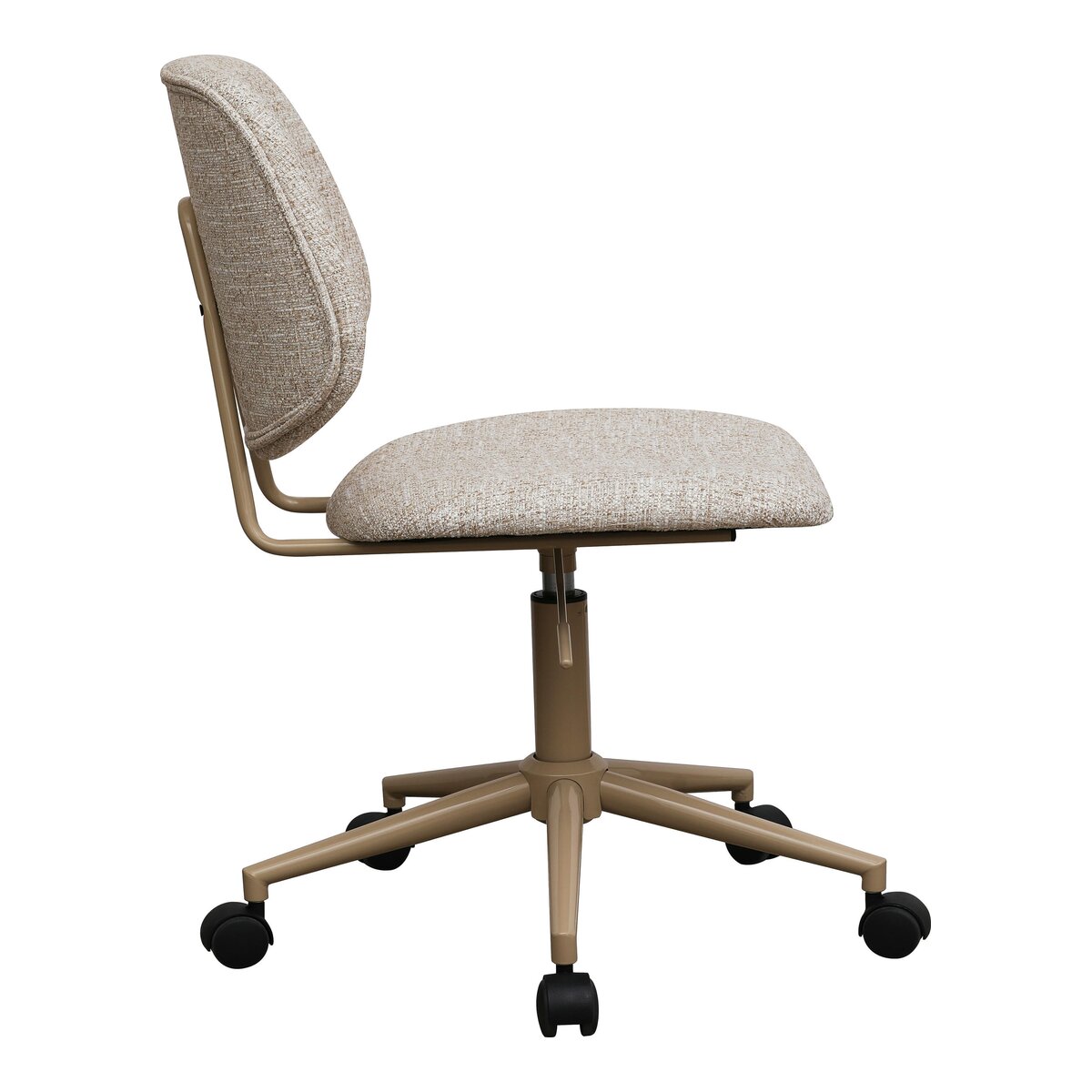 Bürostuhl Otal aus Boucle - Drehbar, Höhenverstellbar, Neigbar, Beige