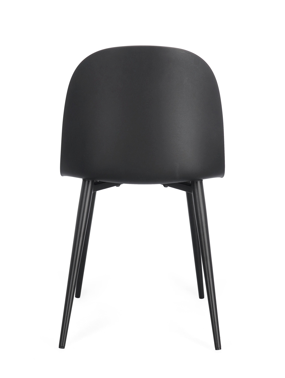 Esszimmerstuhl Ella 4er-Set aus Kunststoff, Schwarz