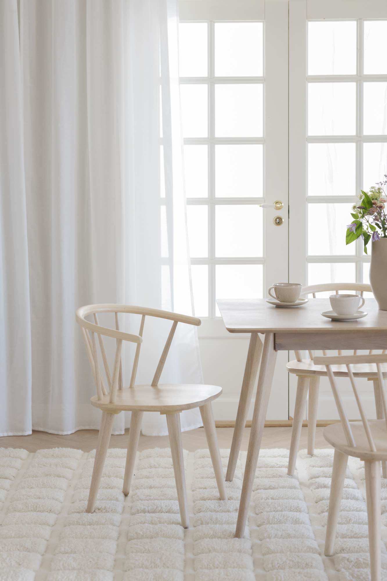 Komfortabel & schön – Stuhl Carmen 2er Set, Whitewash.