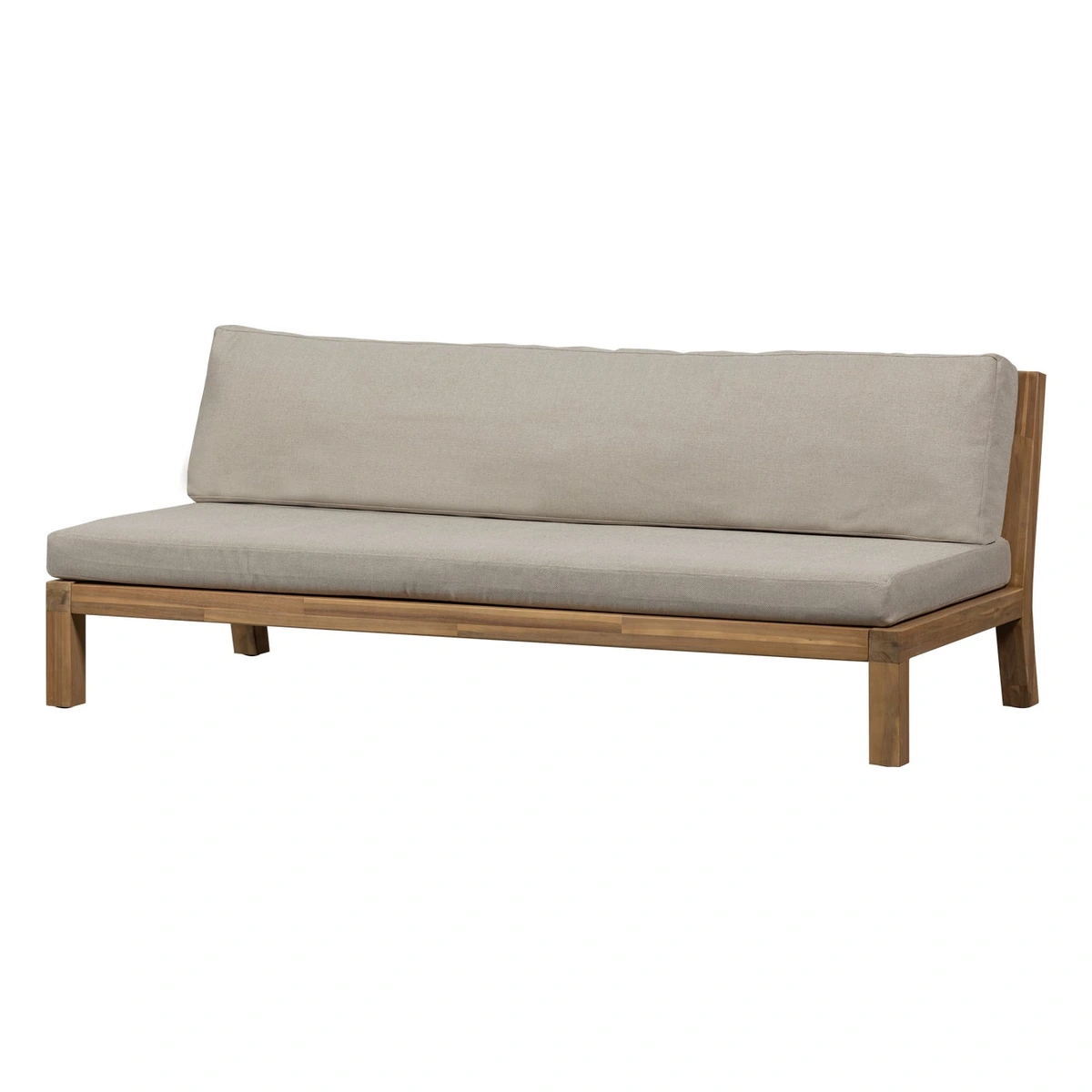 3-Sitzer Gartensofa Relax - Akazienholz Natur, inkl. Kissen Sand