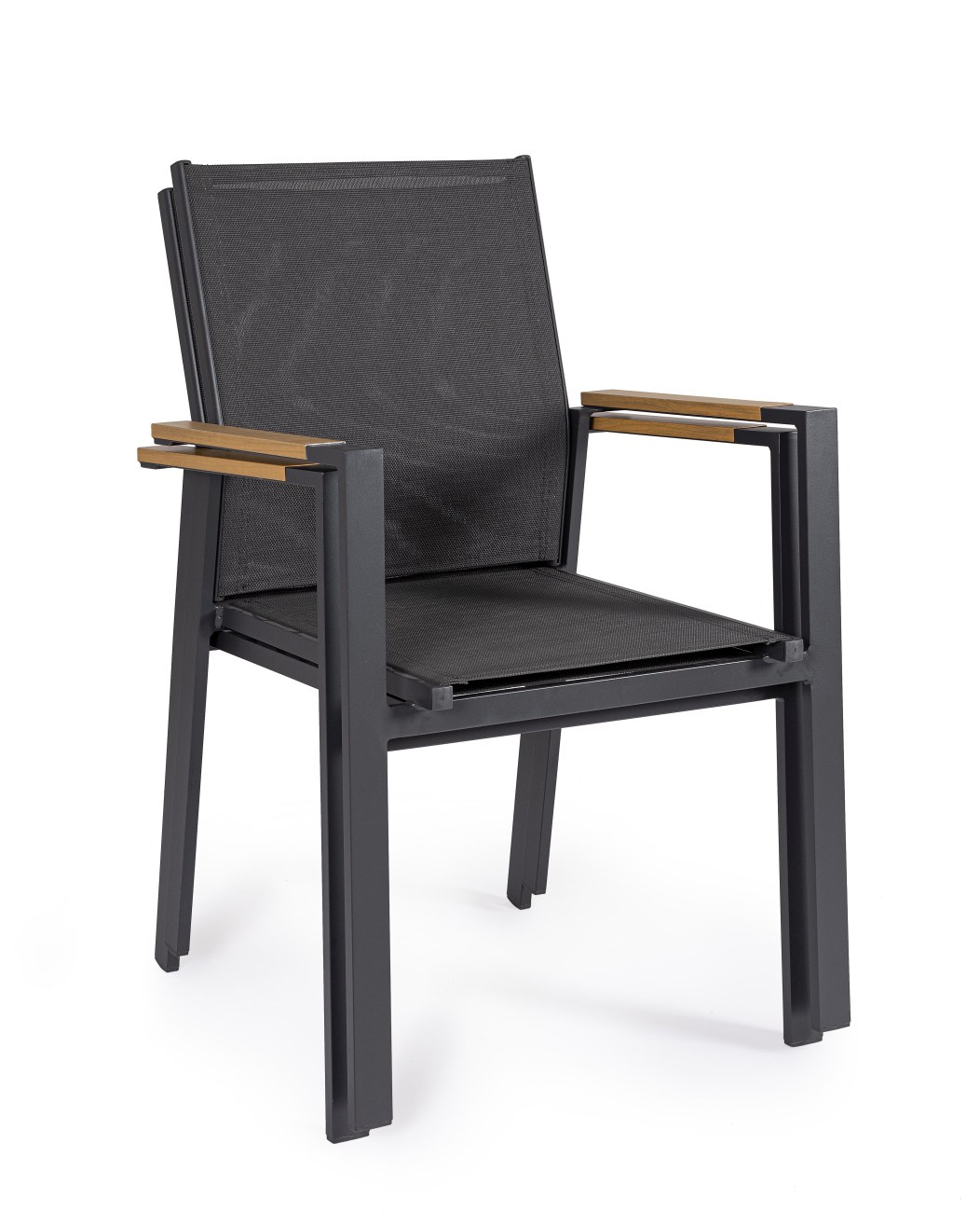 Gartenstuhl Heta aus Aluminium, Anthrazit