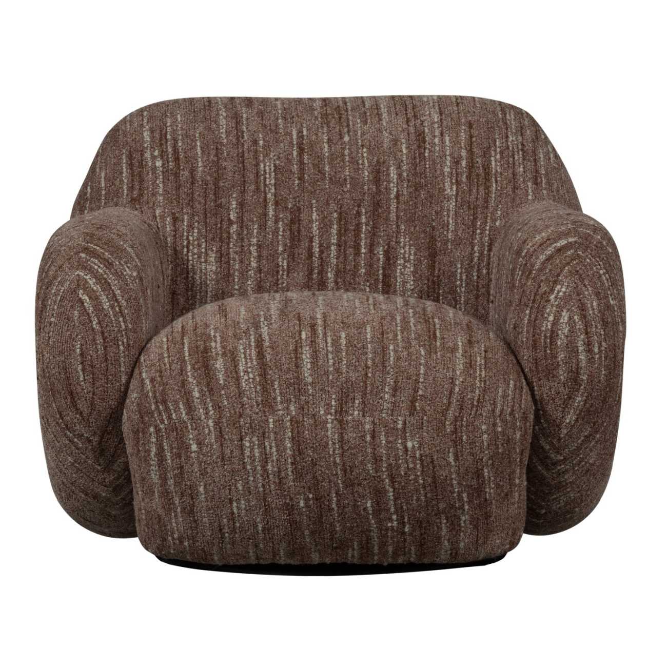 Sessel Folke aus Melange-Stoff, Altrosa