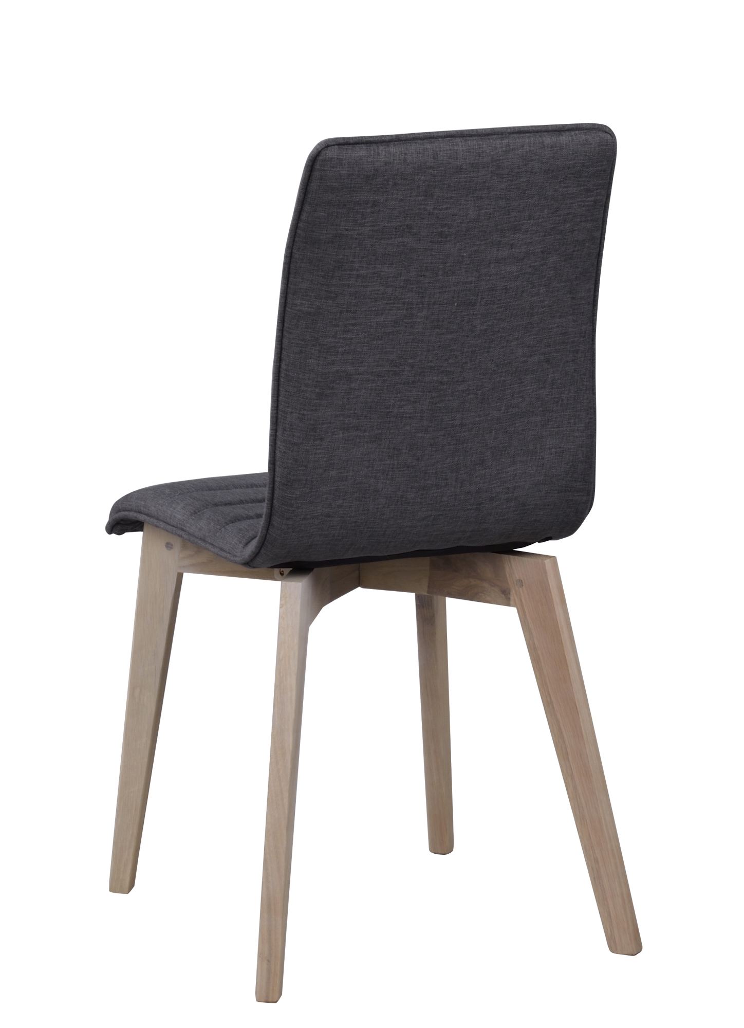 Edles Möbelstück: Stuhl Gracy 2er Set, Dunkelgrau / Whitewash für stilvolle Einrichtung.