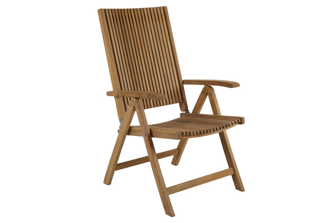 Gartenstuhl Julita aus Teakholz, mit Armlehne Gartenstuhl Julita aus Teakholz, mit Armlehne