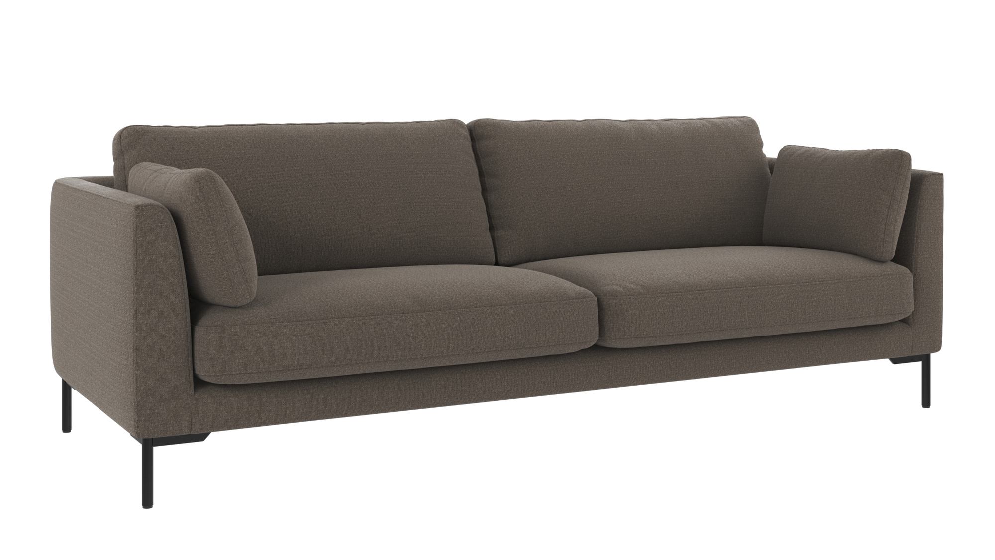 Sofa Corwin 3-Sitzer, Bezug Rita Mittelgrau
