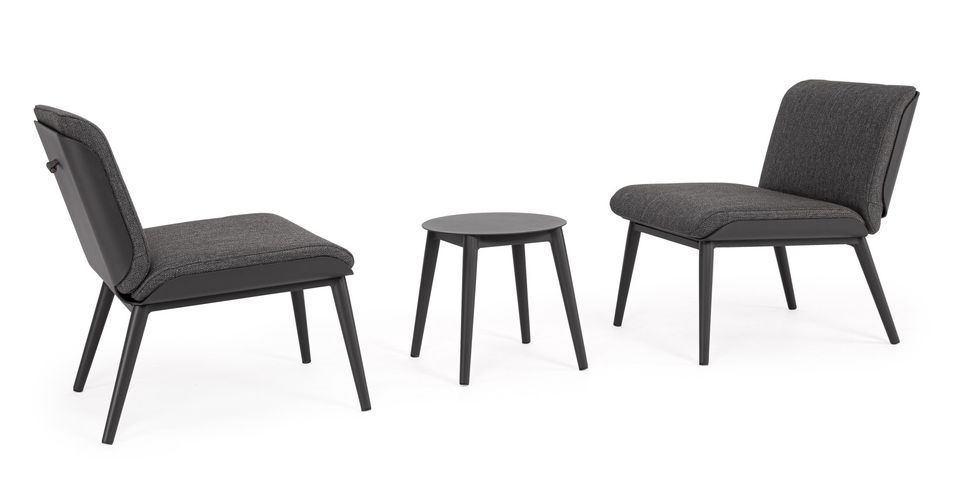 Balkon-Set Isabela aus Aluminium, Anthrazit Balkon-Set Isabela aus Aluminium, Anthrazit