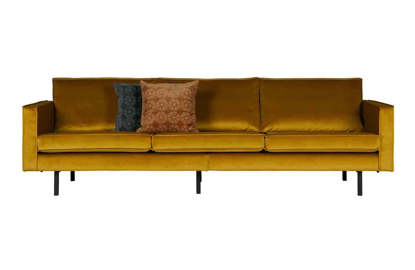 Rodeo Sofa 3-Sitzer Samt, Ocker Rodeo Sofa 3-Sitzer Samt, Ocker