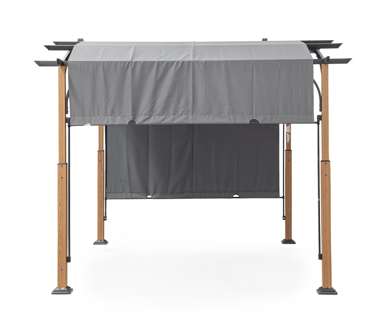 Pavillon Taormina aus Metall, Natur / Anthrazit