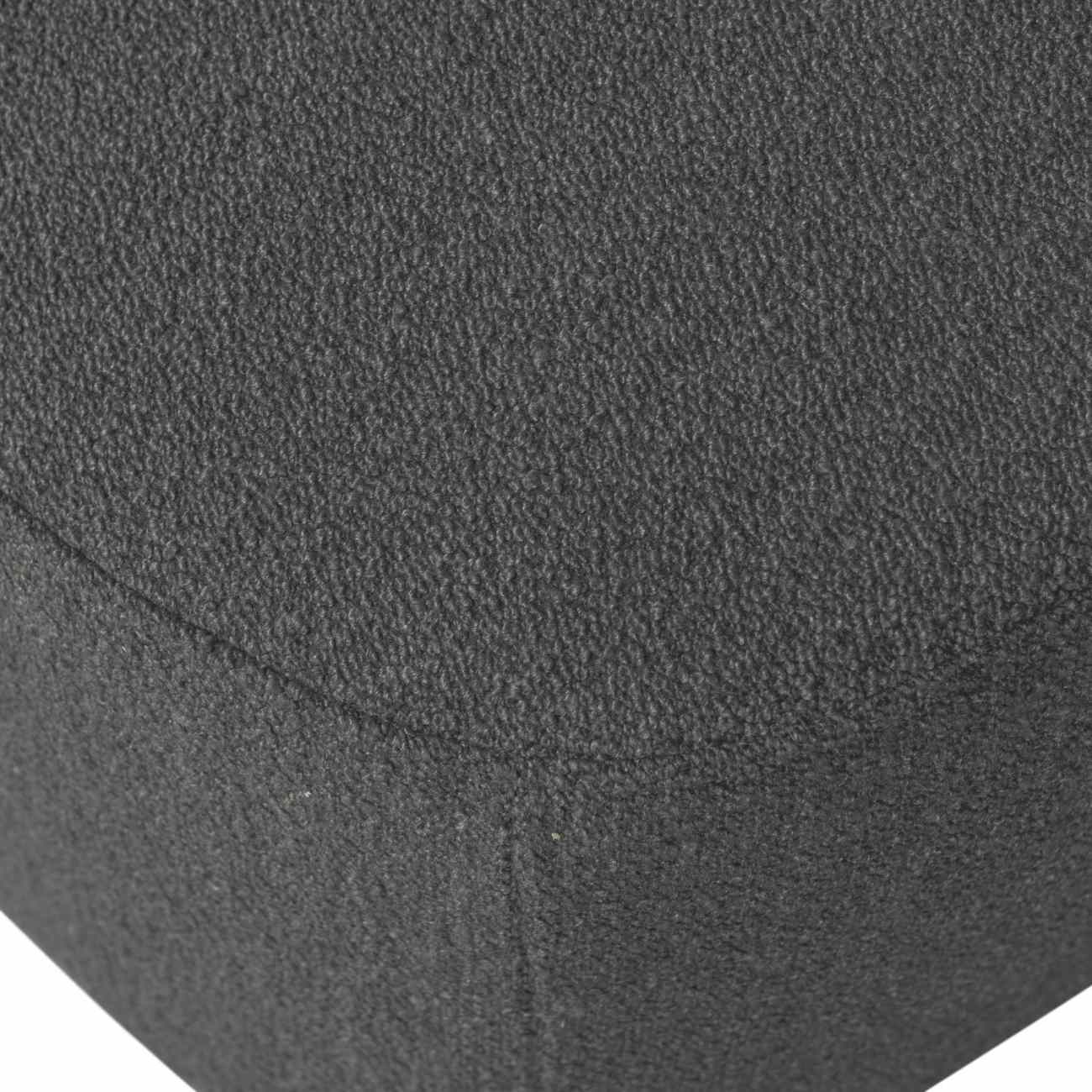 Hocker Lofty aus Boucle-Stoff, Dunkelgrau