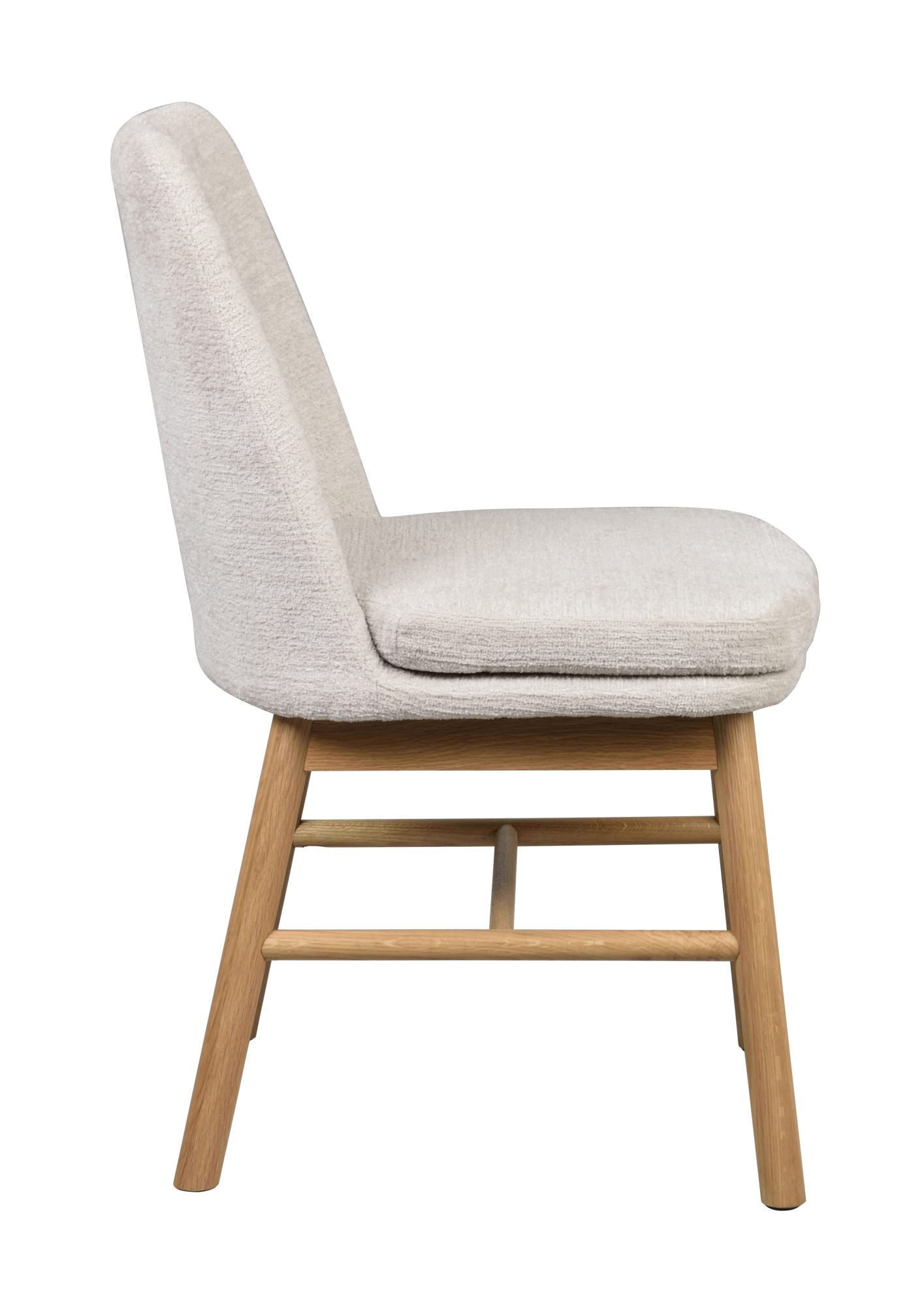 Stuhl Amesbury 2er Set Beige, Eiche natur passt perfekt in stilvolle Wohnräume.