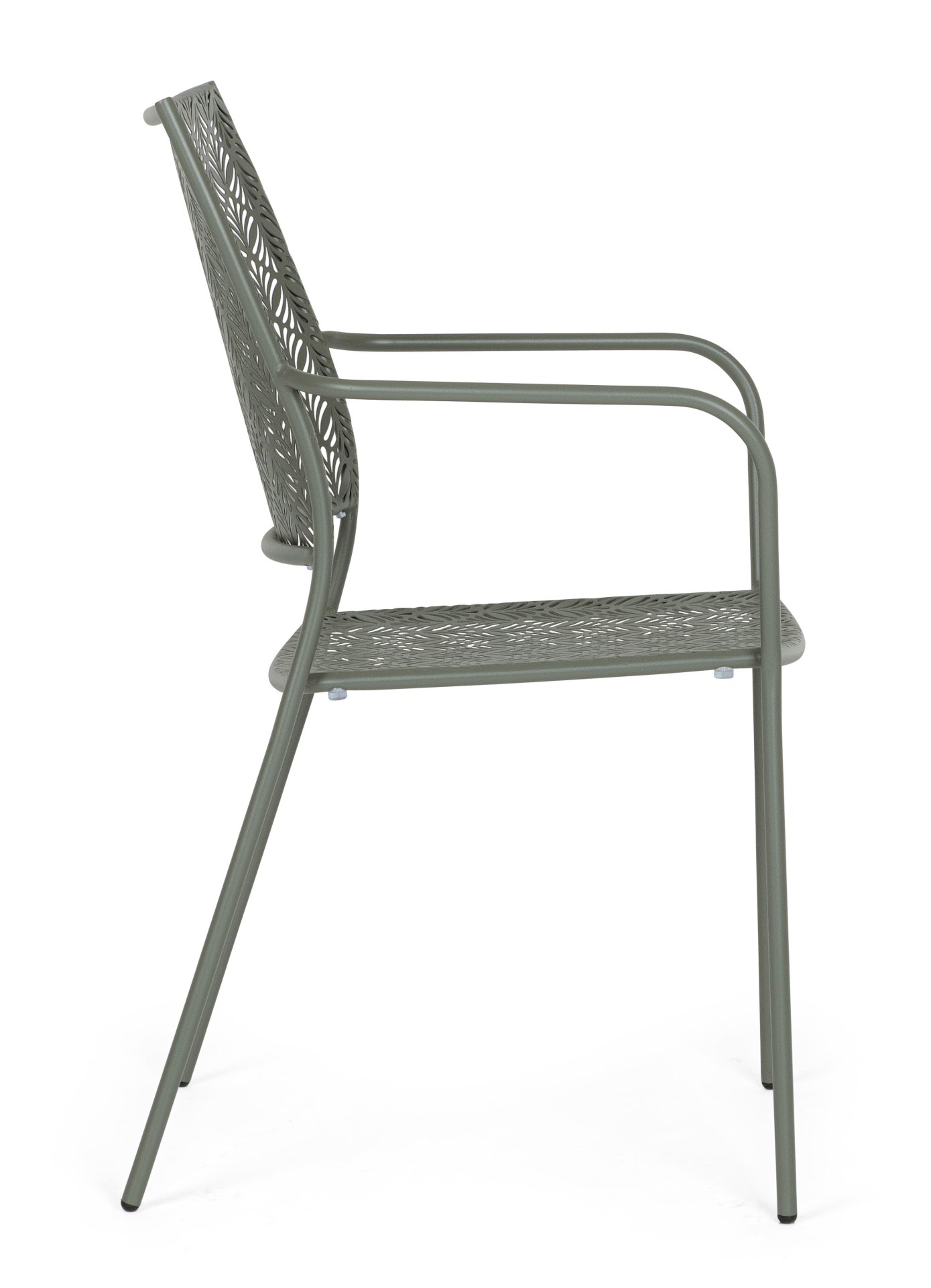 Der Gartenstuhl Lizette überzeugt mit seinem klassischen Design. Gefertigt wurde er aus Aluminium, welches einen grünen Farbton besitzen. Das Gestell ist aus Aluminium und hat eine grüne Farbe. Der Stuhl verfügt über eine Sitzhöhe von 45 cm und ist für de