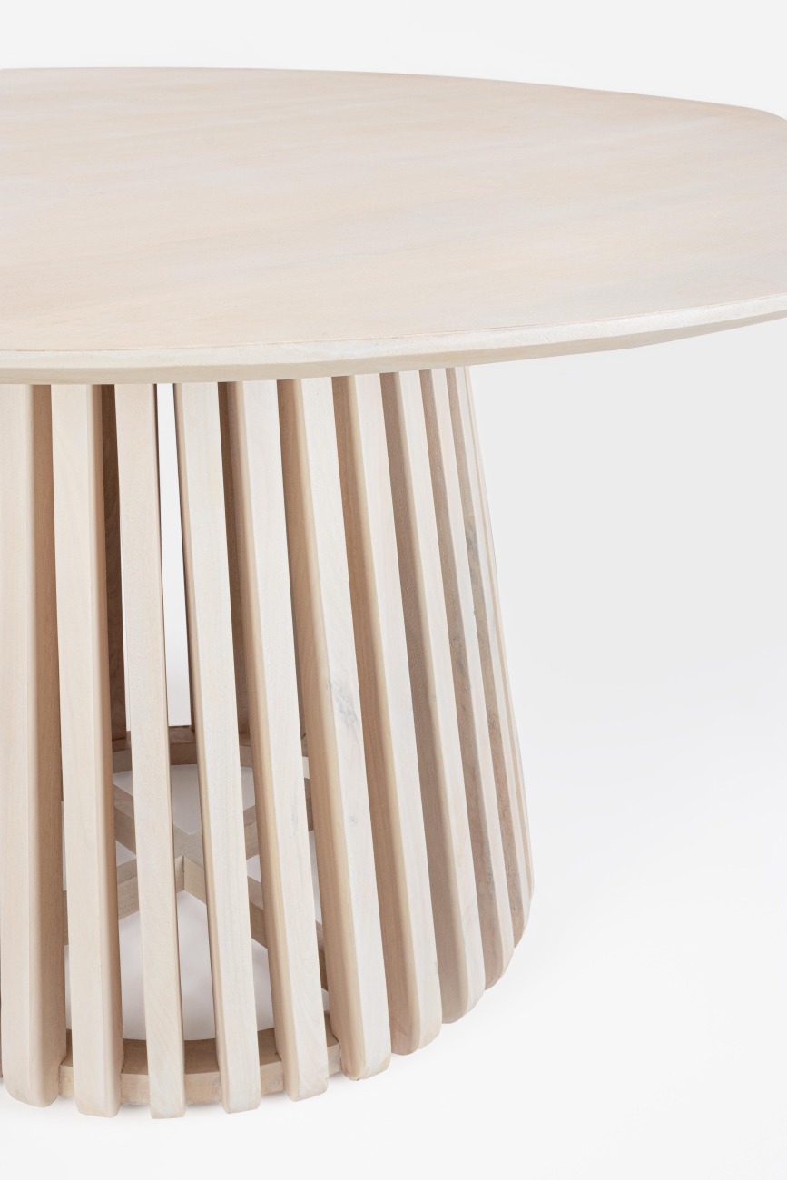 Esstisch Odion aus Mangoholz Ø 130 cm, Natur