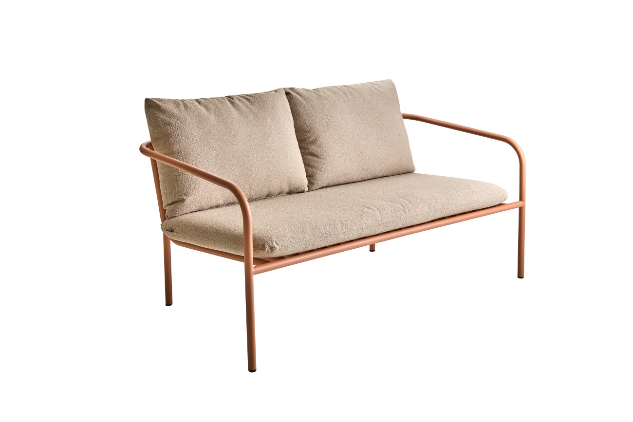 Gartensofa Bendt mit Kissen, Peach Gartensofa Bendt mit Kissen, Peach
