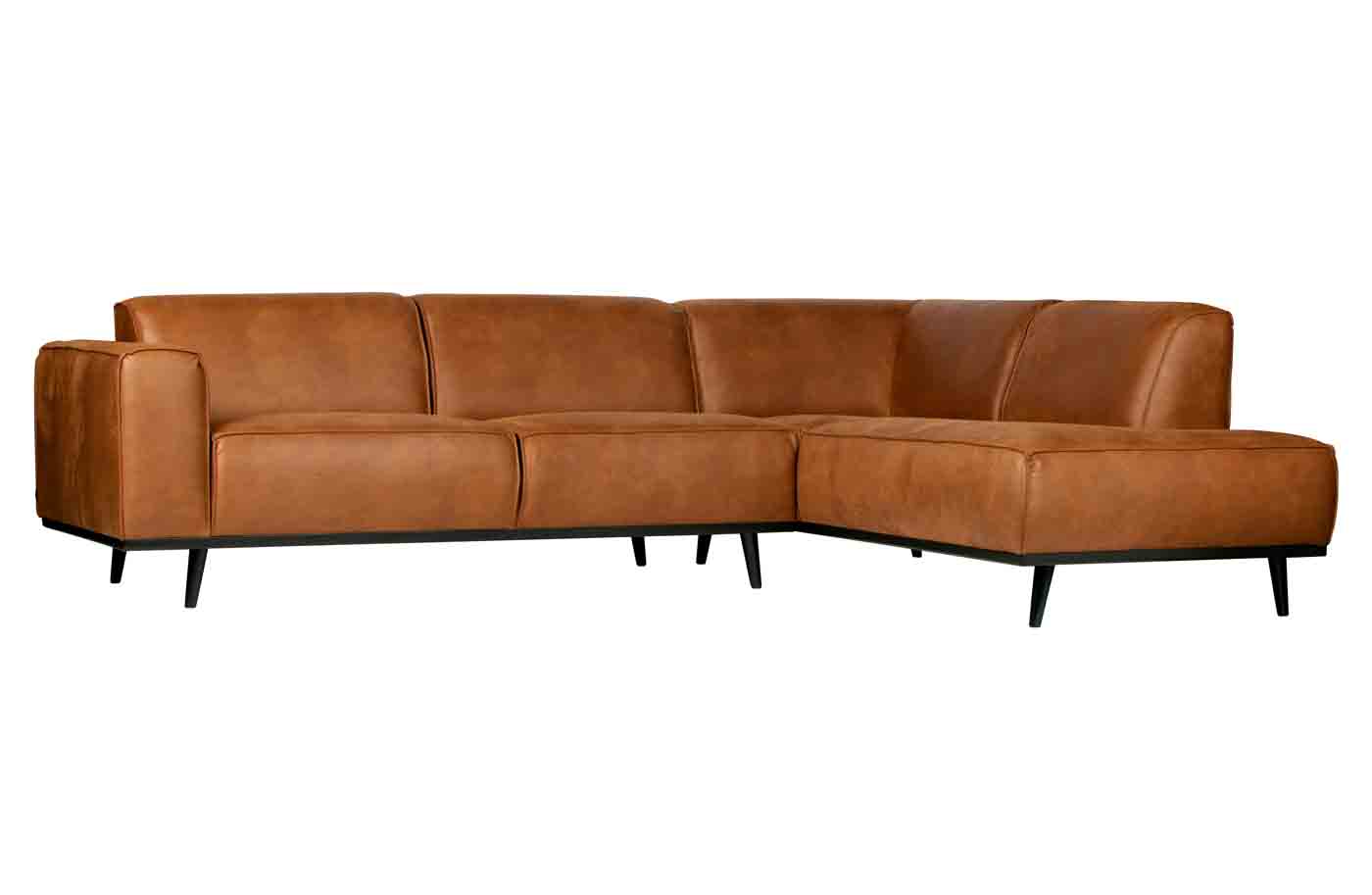 Ecksofa Statement Eco Leder, rechts Cognac Ecksofa Statement Lederoptik, rechts Cognac