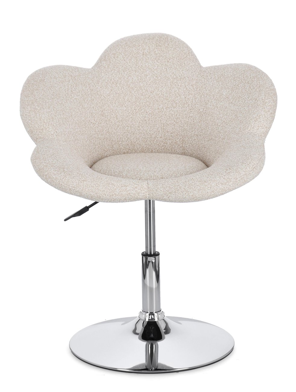 Esszimmerstuhl Fleur 2er-Set, Chrome / Beige